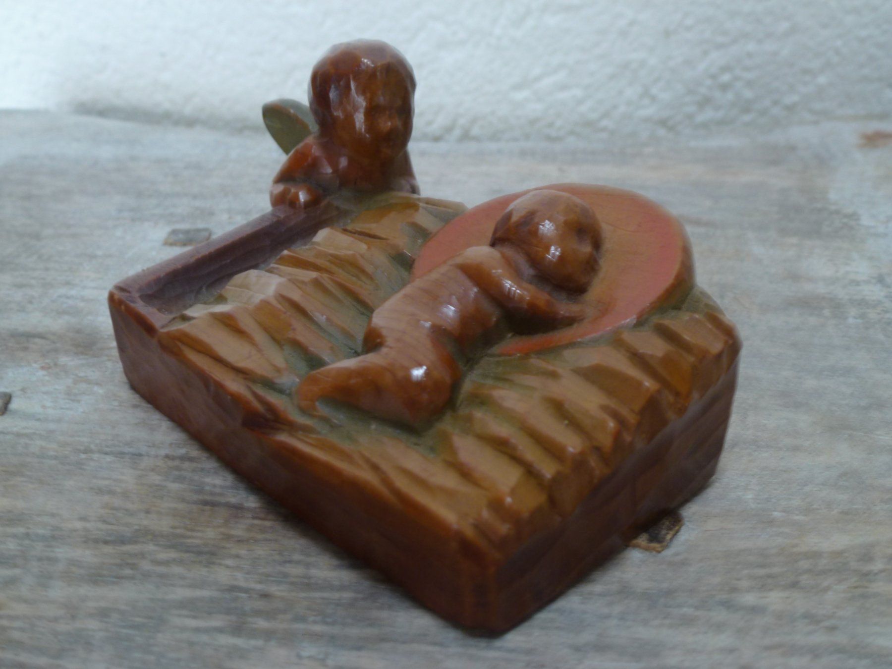 Statuette: Krippe Engel und Jesuskind / Josef Gasser – Usato da Oetwil am See venduto da Senegal 5