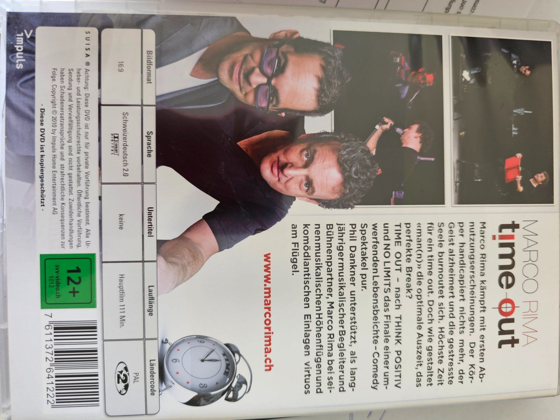 Alle DVDs: Marco RIma-Time out/phil dankner/dj/dvd/comedy – Gebraucht aus Bremgarten AG von musiccollector 1