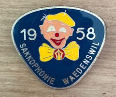 Waedenswil - seltene Fasnachts-Plakette 1958 - Sakkophonie