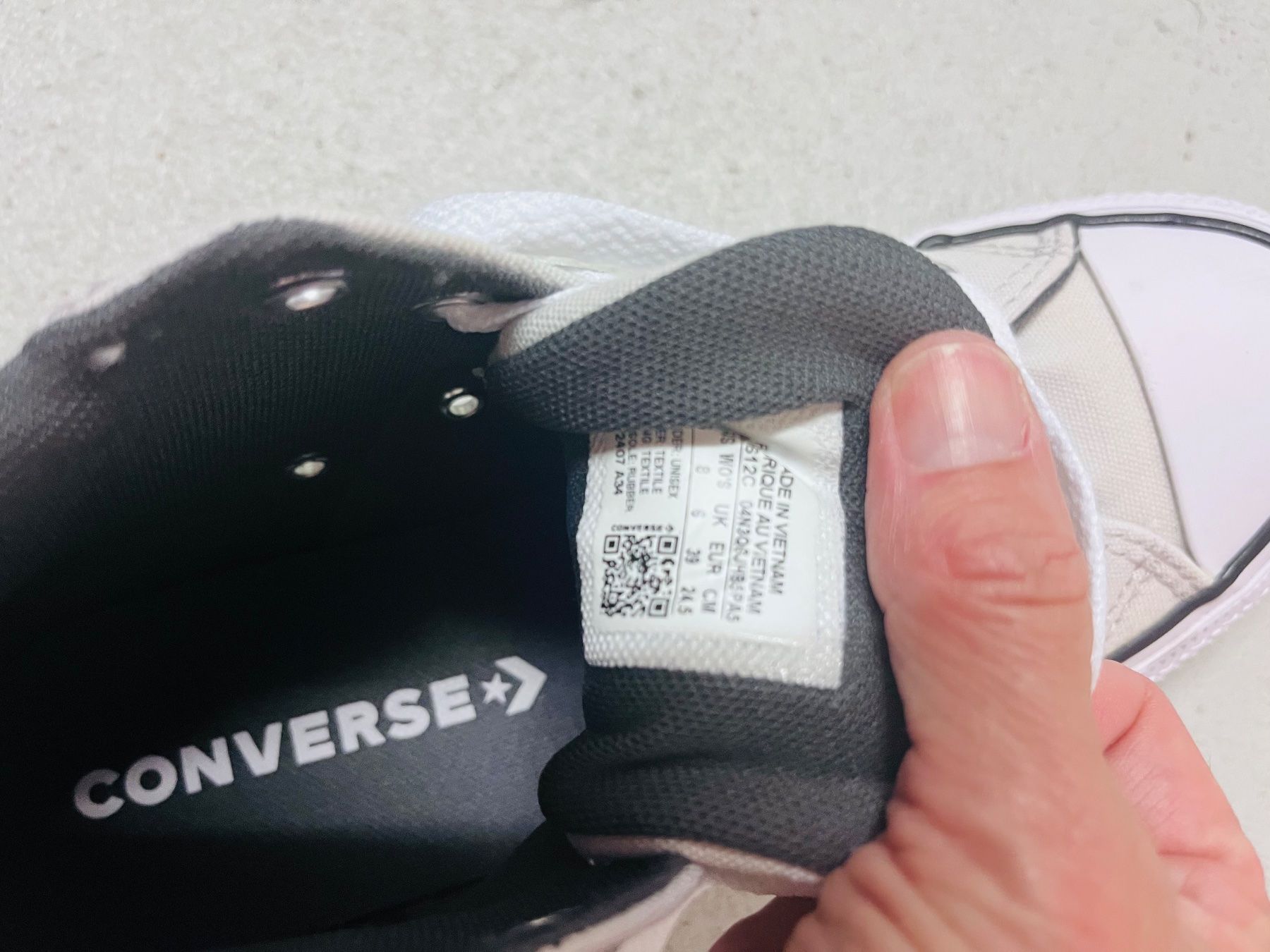 Converse Scarpe da uomo: Converse, Gr. 39, Hellgrau, top Zustand, geswaschen – Usato da Hirzel venduto da smunoz 2