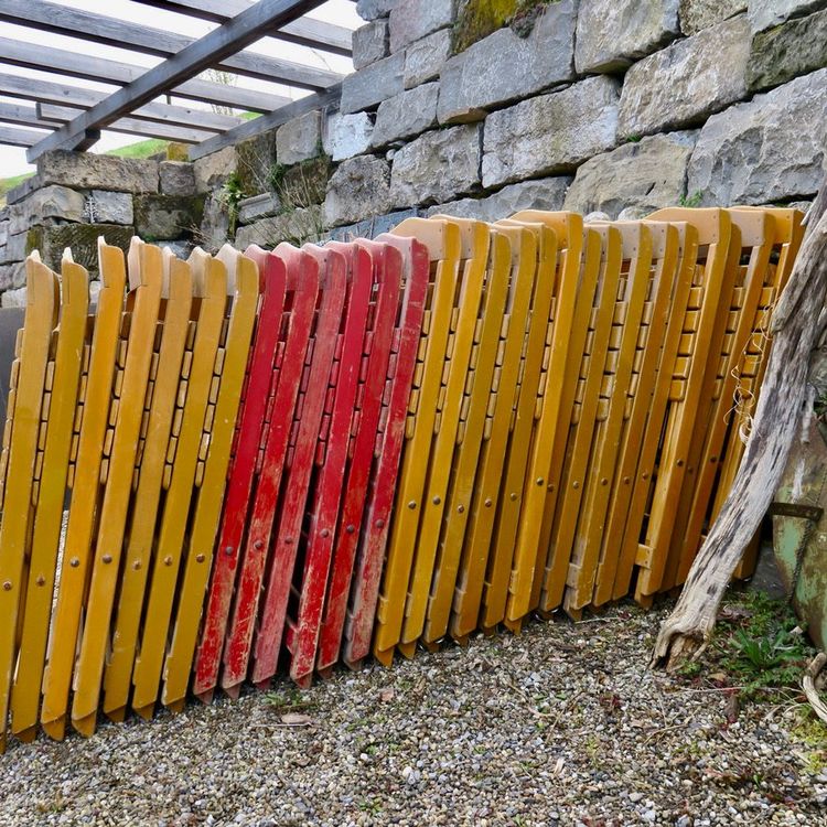 1 von 26 vintage Klappstuhl Gartenparty Hochzeit, Bistro Kaufen auf