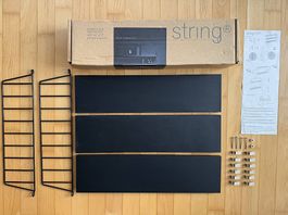 Original String Pocket Wandregal  Esche schwarz/Schwarz