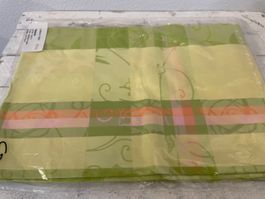 Tischtuch Natalie, apfelgrün-gelb, 50x150cm, Casa D. Textil