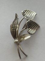 Vintage Brosche, Silber800 , Blätter Design, Rarität!
