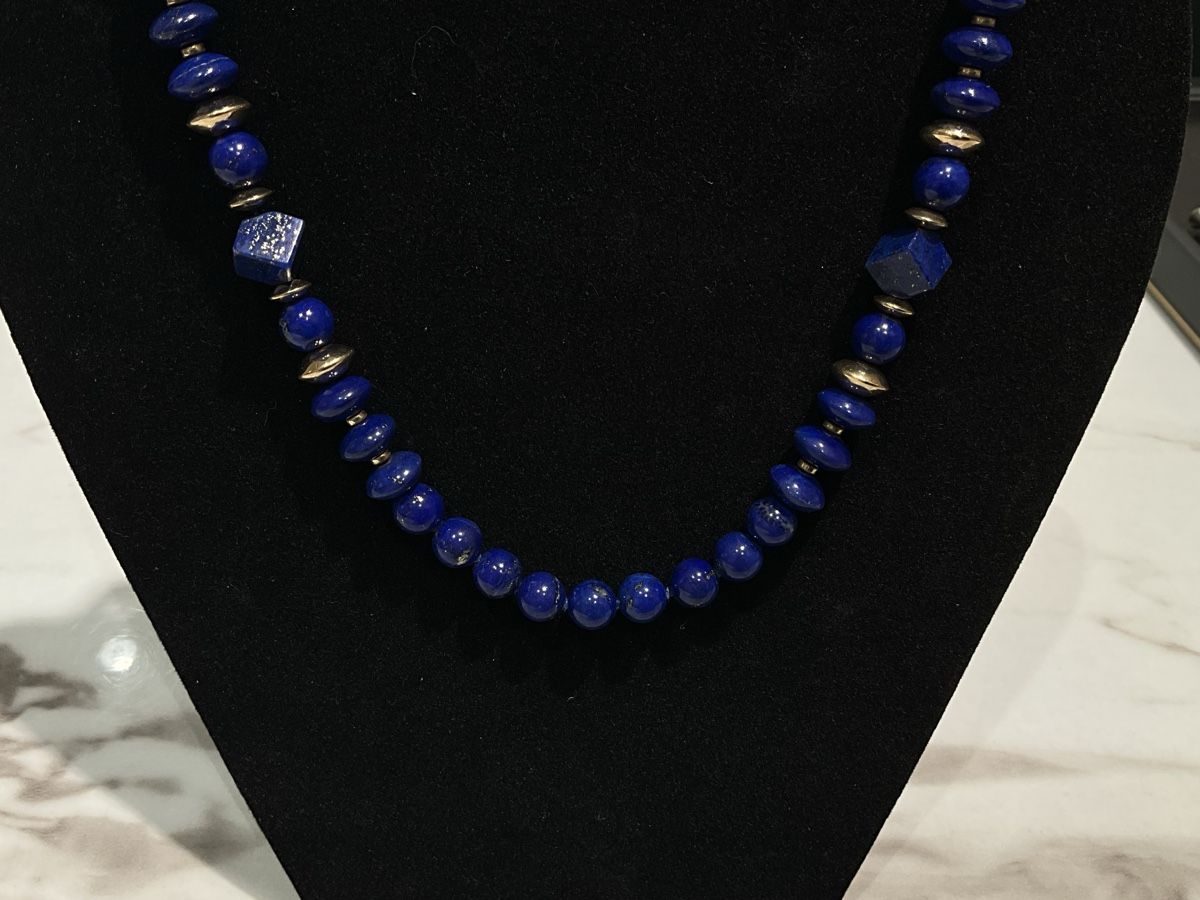 Catenine: Lapislazuli Kette mit 18k Verschluss – Usato da Schaffhausen venduto da glamour-shop 1