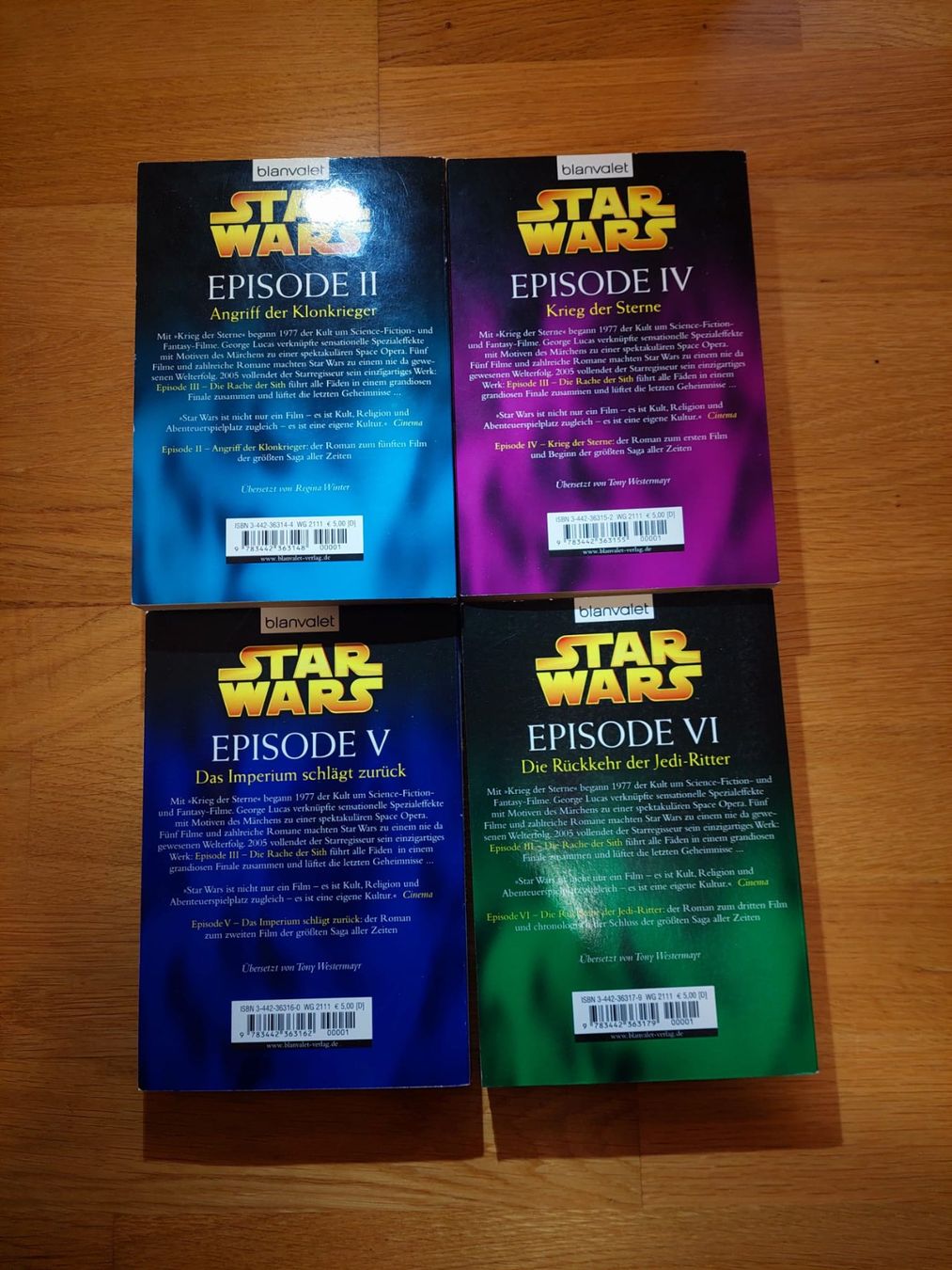 Libri: StarWars Lesebücher EP 2, 4, 5 & 6 – Usato da Köniz venduto da cle_ 1