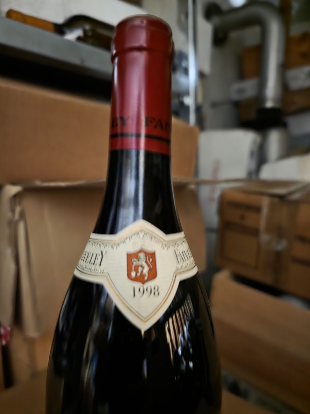 Vino: Faiveley Gevrey-Chambertin 1er Champonnets 1998, 92/100 CT – Nuovo e nell'imballaggio originale da Zürich venduto da Best_World_Wines 3