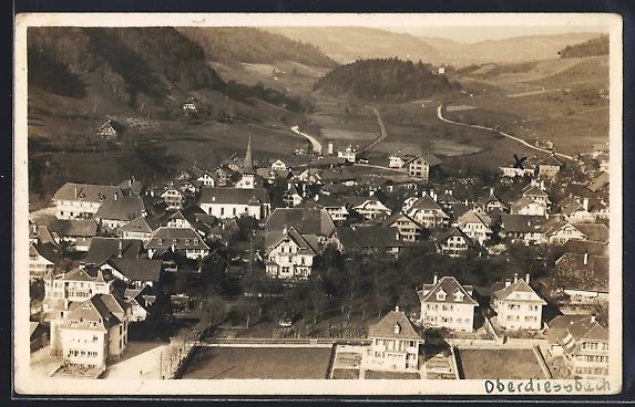 Ansichtskarten: Oberdiessbach /Bern, Teilansicht, Fliege – Gebraucht aus Berlin von bartko-reher