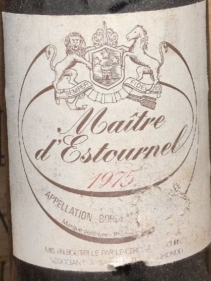 Vino: 1975 Maitre d'Estournel, Bordeaux – Nuovo e nell'imballaggio originale da Büsserach venduto da Vintage-vins 4