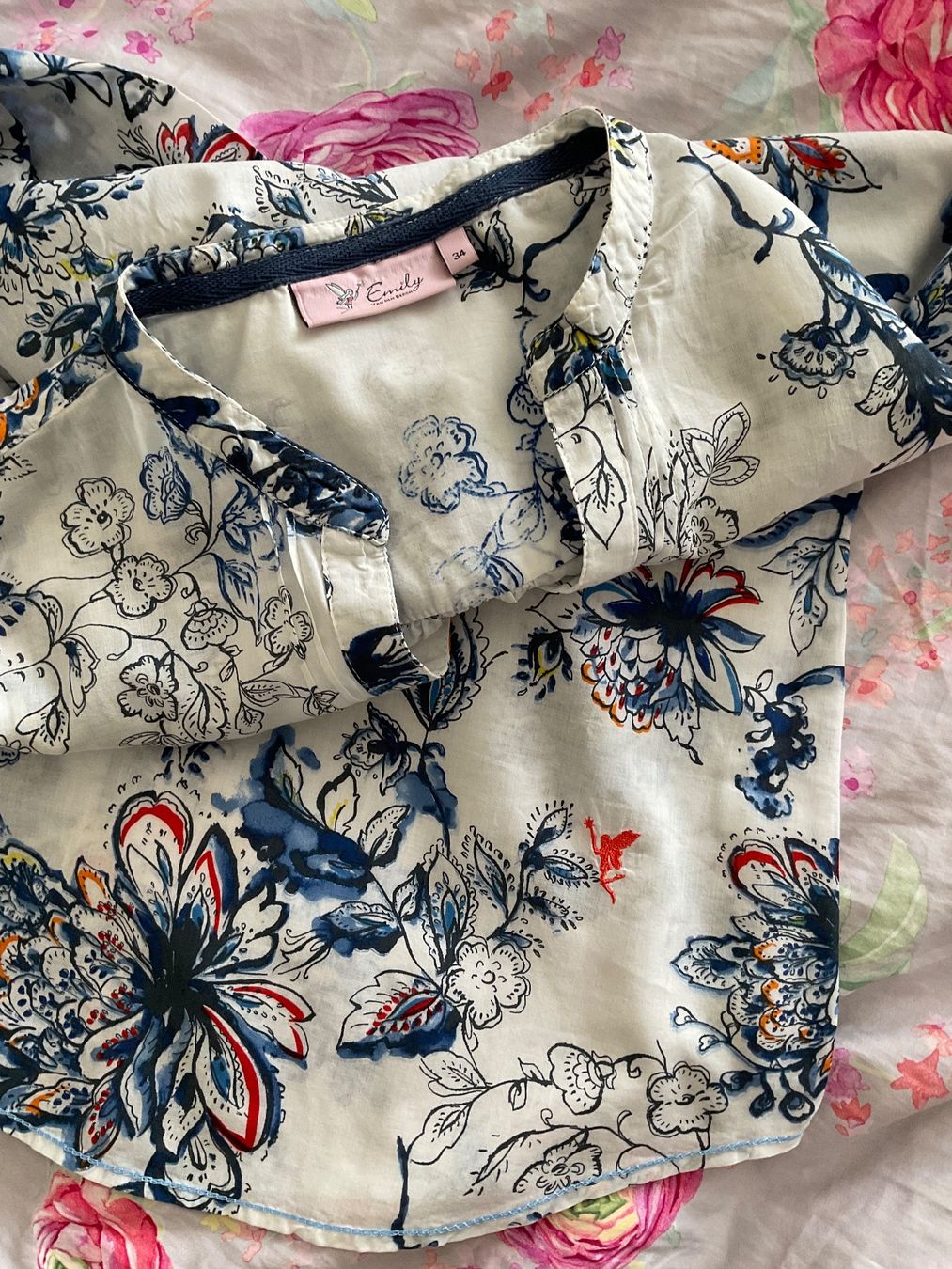Emily van den Bergh Camicette: Emily van den Bergh Bluse Gr 34 feine Baumwolle – Usato da Urdorf venduto da alda02 9