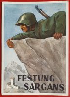 Militärkarte - Festung Sargans, mit passender Marke