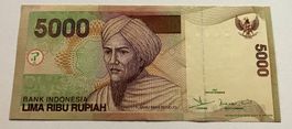 Indien 5000 Rupiah 2001 Neuwertig