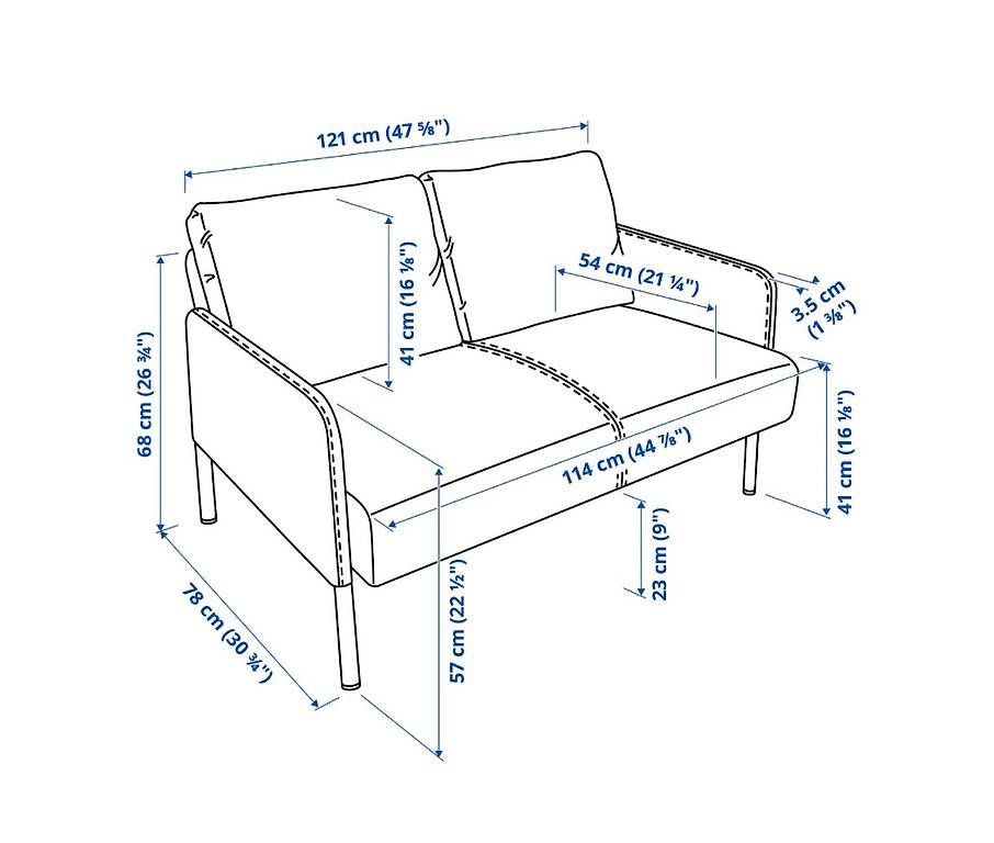 Divani: 2er Sofa Knisa dunkelgrau von Ikea – Usato da Unterentfelden venduto da ett_dx5r 1