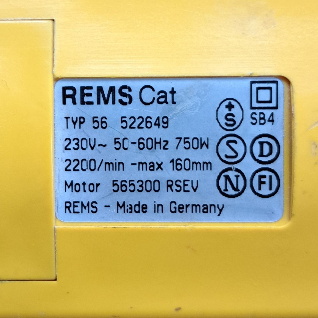 Rems Seghe: Säbelsäge - REMS CAT Typ 56 – Usato da Reinach BL venduto da HT20 9