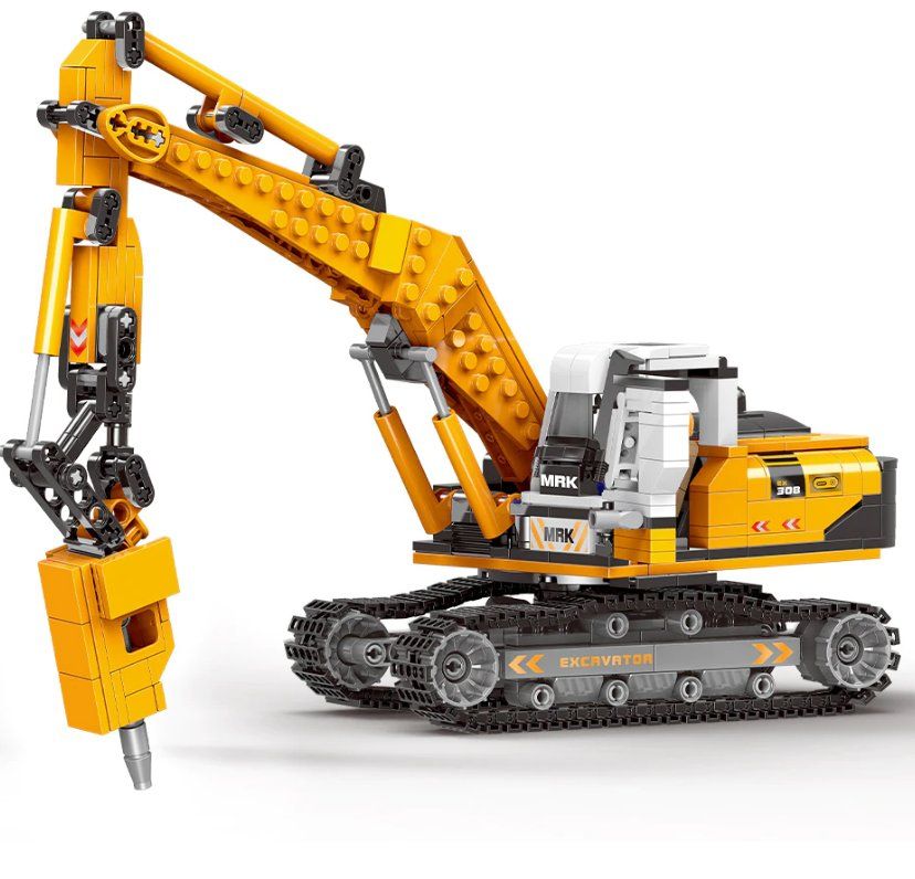 Kit di costruzioni: Bagger Bausteinset Figuren | + 1 Minifigur – Nuovo e nell'imballaggio originale da Oensingen venduto da CSCollectors 3