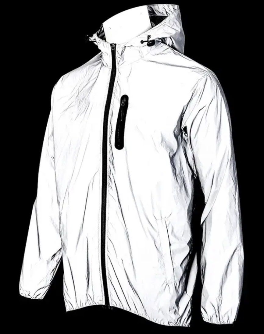 Giacche: Wasserabweisende, reflektierende Windjacke – Nuovo (secondo la descrizione) da Berg TG venduto da Viper9 3