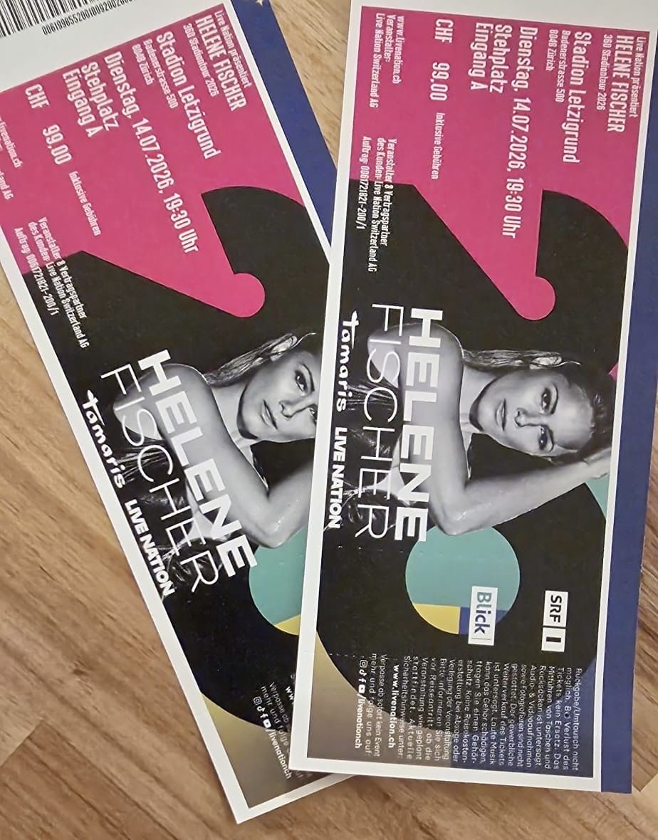 Biglietti: Helene Fischer – Nuovo (secondo la descrizione) da Benken ZH venduto da FHR91