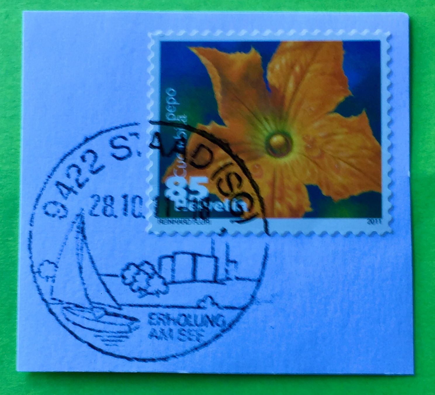 Tutti i francobolli: Nr.1376 Dauermarken Gemüseblüten 2011 mit Stempelt Zucchini – Usato da Aarau venduto da Billa007