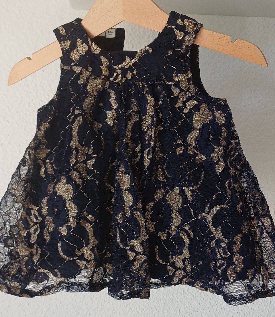 Name It Kleider & Röcke: Kleid dunkelblau gold Grösse 56 – Neu (gemäss Beschreibung) aus Riniken von Lessy-