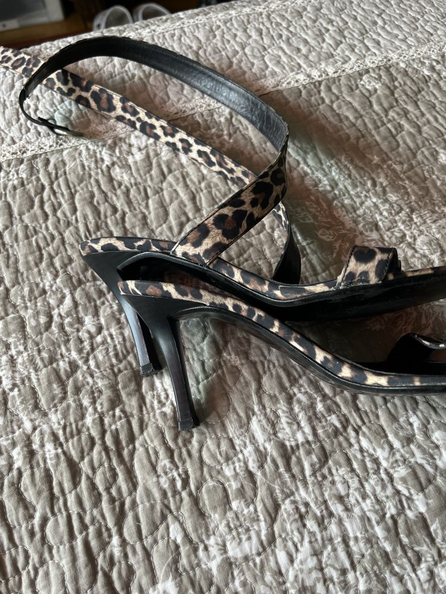 Scarpe da donna: Sandali maculati con tacco – Usato da Locarno venduto da cichita 3