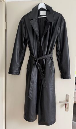 Kunstleder Mantel LeGrey schwarz Grösse M Neu