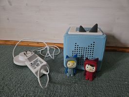 Toniebox blau mit 2 Kreativ Tonies