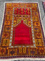 Antiker, handgeknüpfter Teppich aus der Türkei ca. 100 Jahre