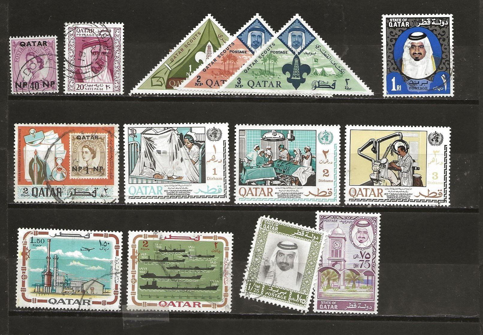 Tutti i francobolli: Qatar 1957 ... – Usato da Sion venduto da PierreP01