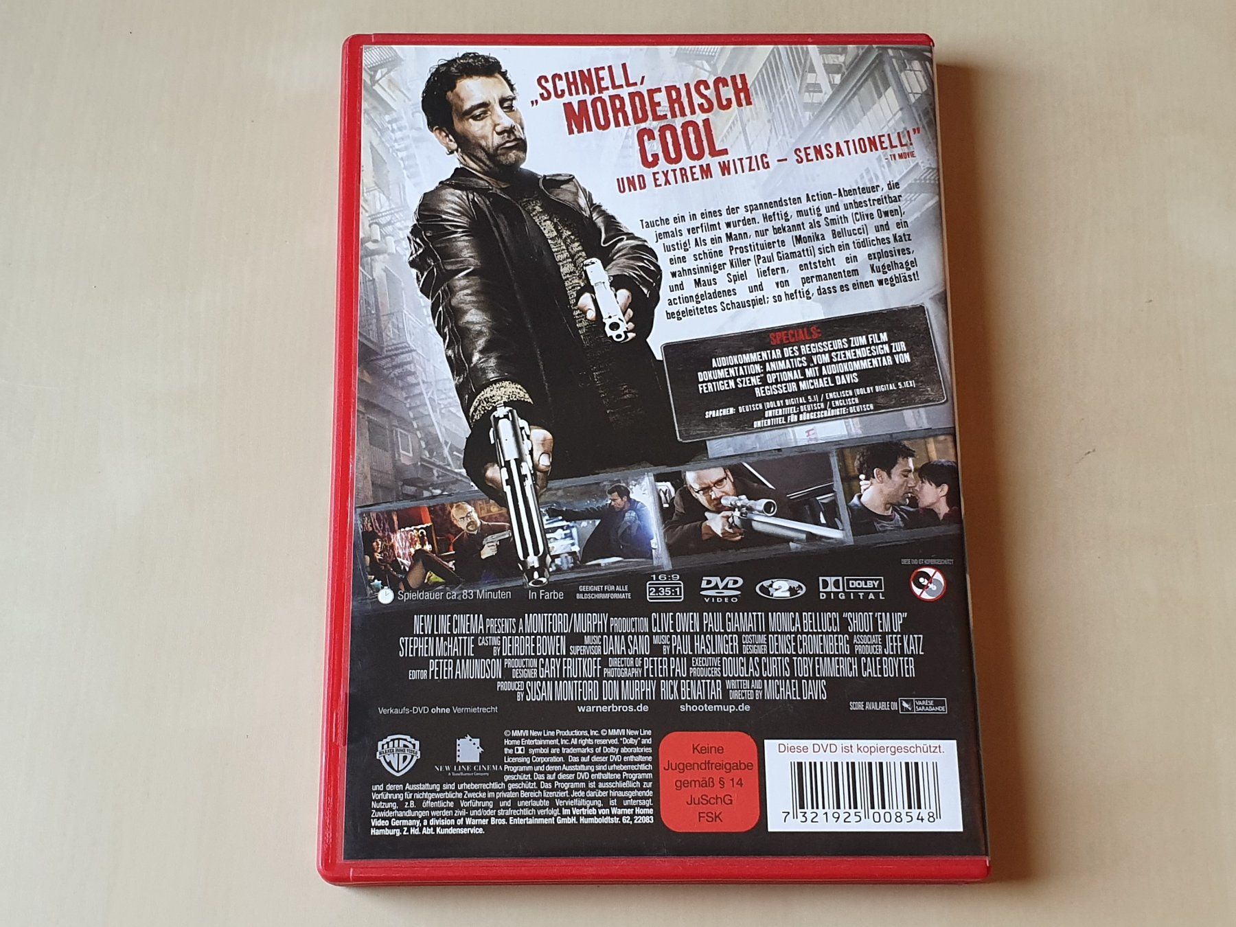 Tous les DVDs: Shoot'em up – D'occasion à Stansstad par collectorsshop 1
