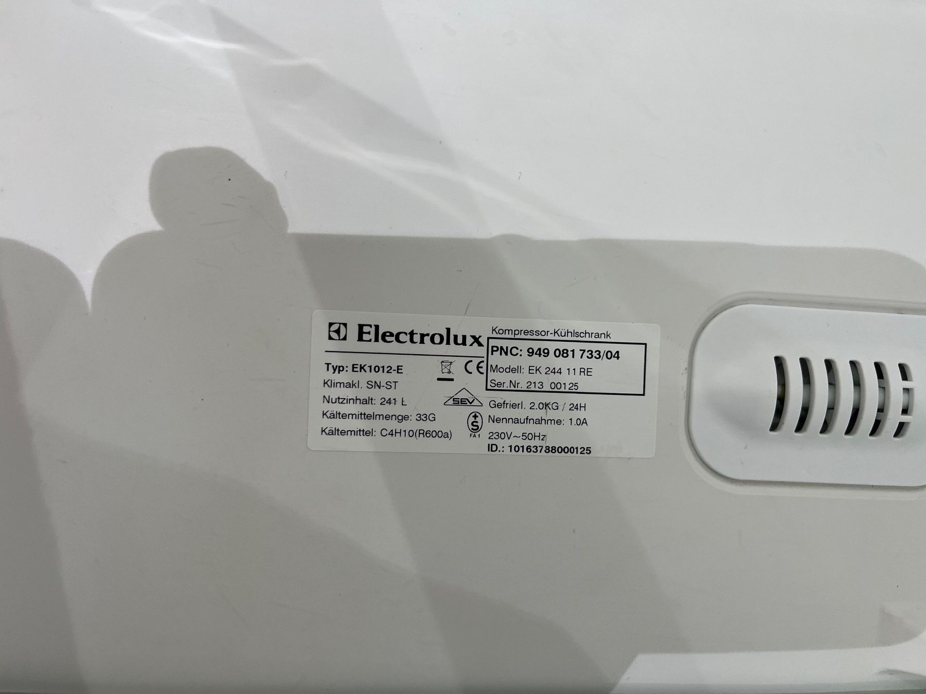 Electrolux Frigoriferi: Einbaukühlschrank Electrolux. EK – Usato da bern venduto da sanducci 3