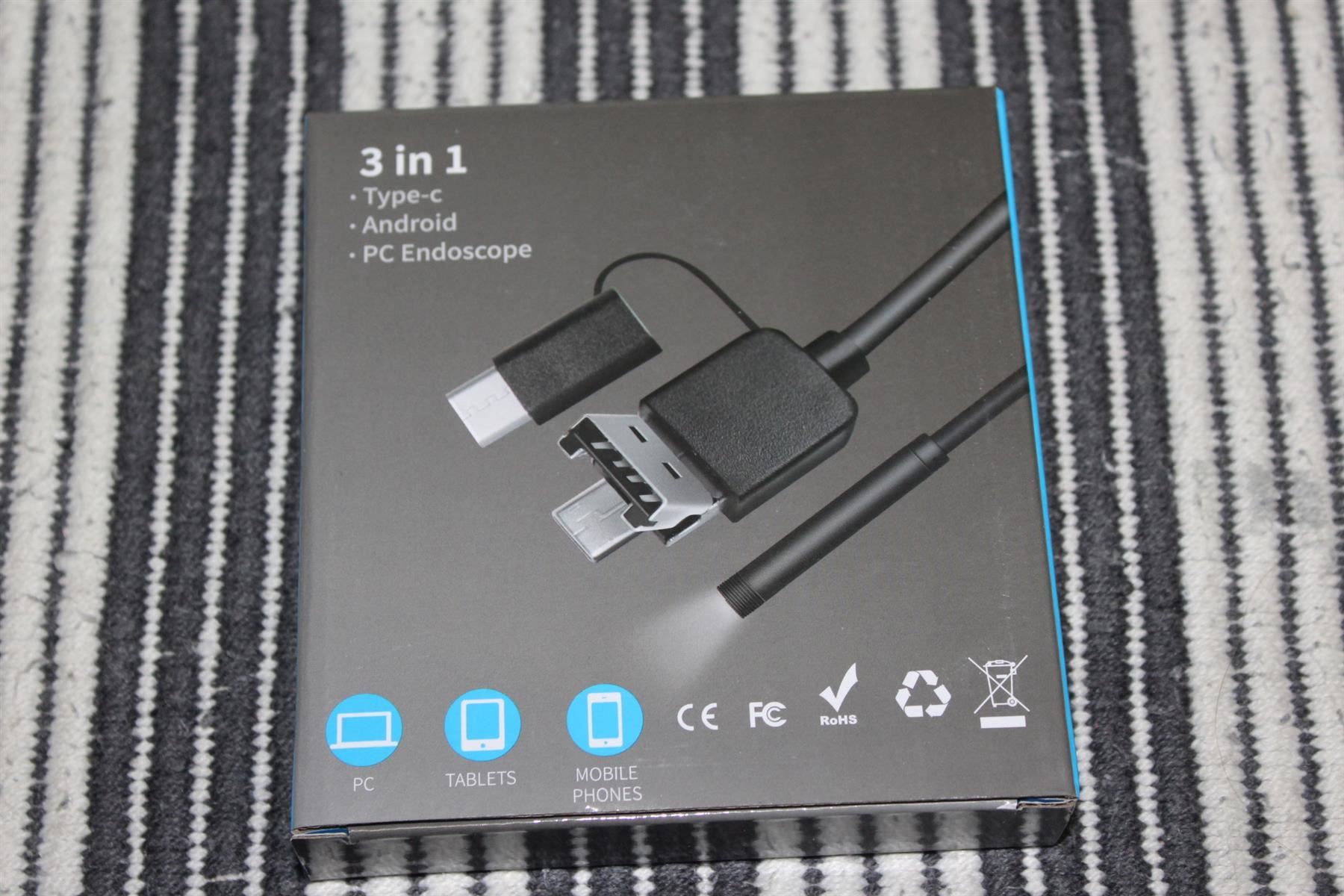 Videocamere: USB Endoscope 5.5mm 2meter Kamera – Nuovo (secondo la descrizione) da Kirchdorf AG venduto da Aarereussshop 9