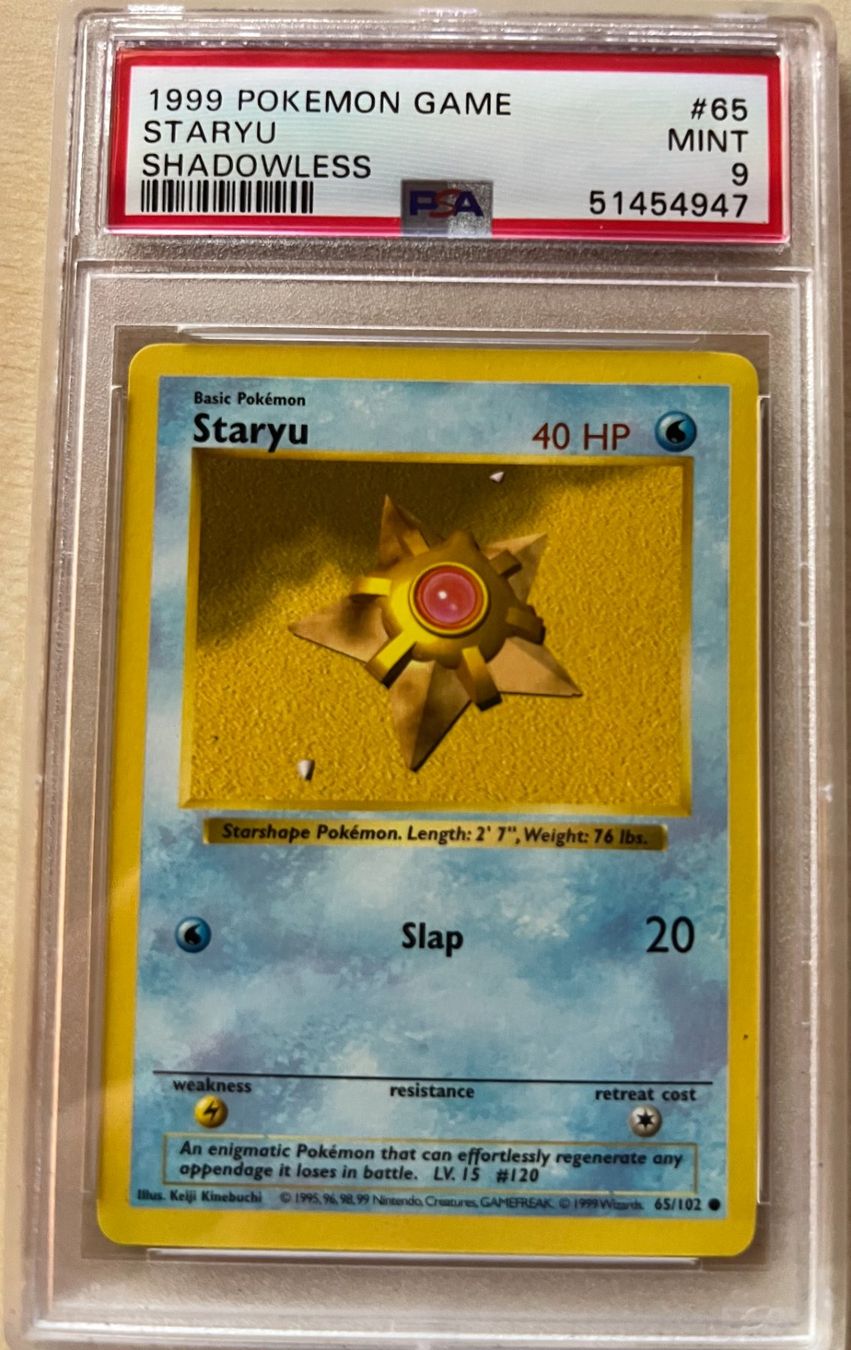 Pokémon Sammelbilder & Trading cards: Pokemon Staryu #65 PSA 9 Shadowless Base Set – Neu (gemäss Beschreibung) aus Appenzell von 2basic