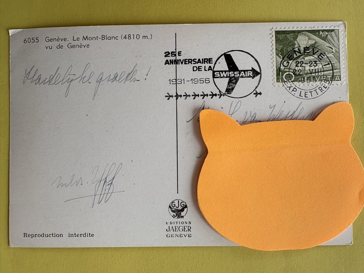 Cartoline postali: AK von Genf mit Mont Blanc – Usato da Rümlang venduto da Kartenpost1 1