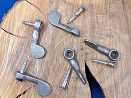 5 schöne antike Fenster Vorreiber, 5cm, Eisen (LOT2121#FBS2)