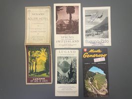 Lot 5 Prospekte Tessin Lugano Monte Generoso