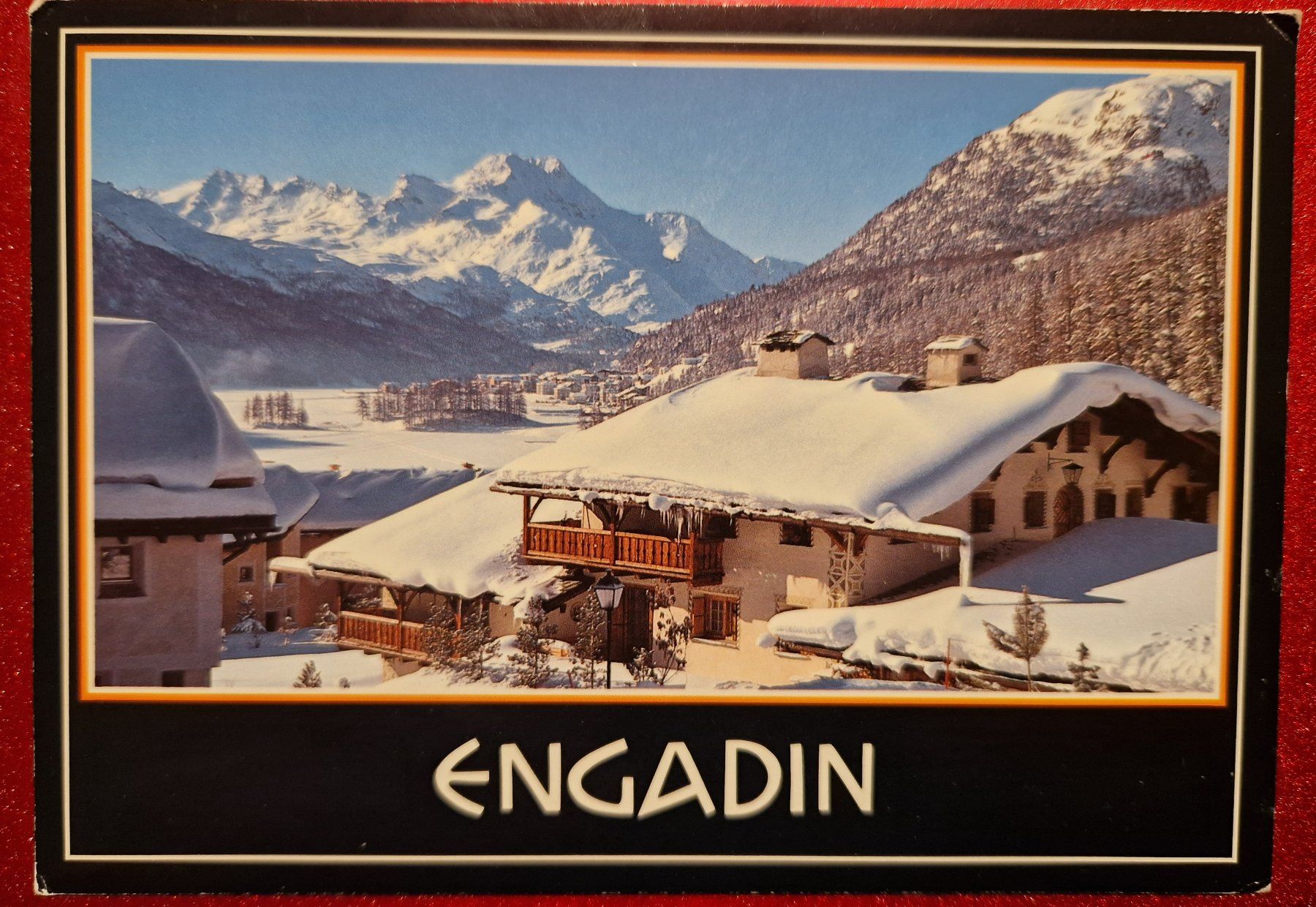 Cartoline postali: Engadin, Champfer bei St. Moritz 1990 – Usato da Melchnau venduto da Arthurius