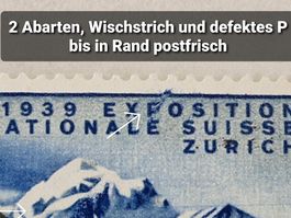 MA527) 224, Abart, defektes P und Wischstrich