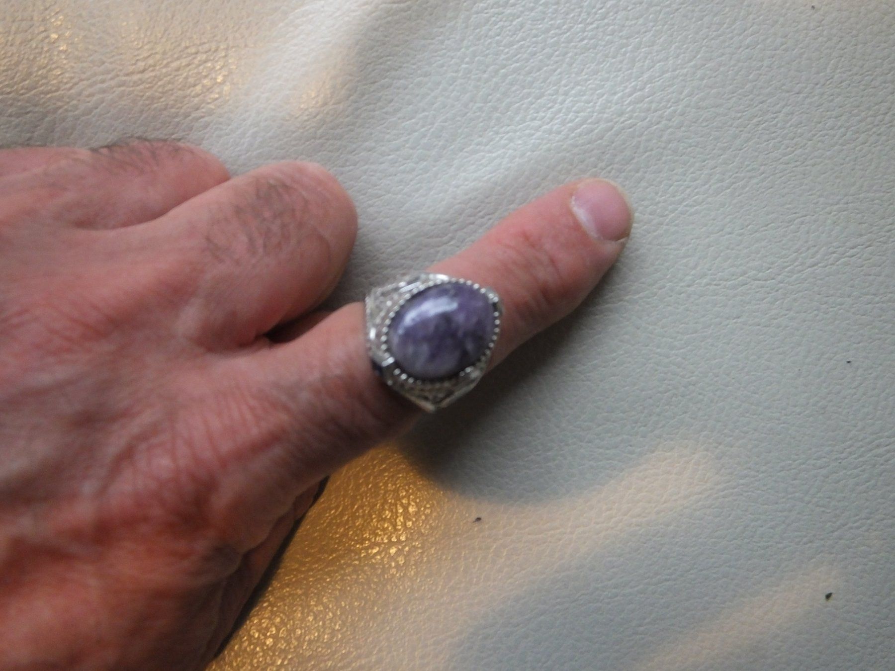 Anelli: Herrenring mit Echtem Saphir Stein – Nuovo e nell'imballaggio originale da Unterentfelden venduto da l654321a 8