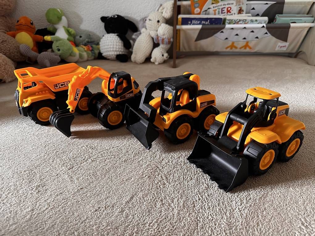 Escavatori: JCB Baufahrzeuge, 4er-Set – Usato da Wil SG venduto da marymiina