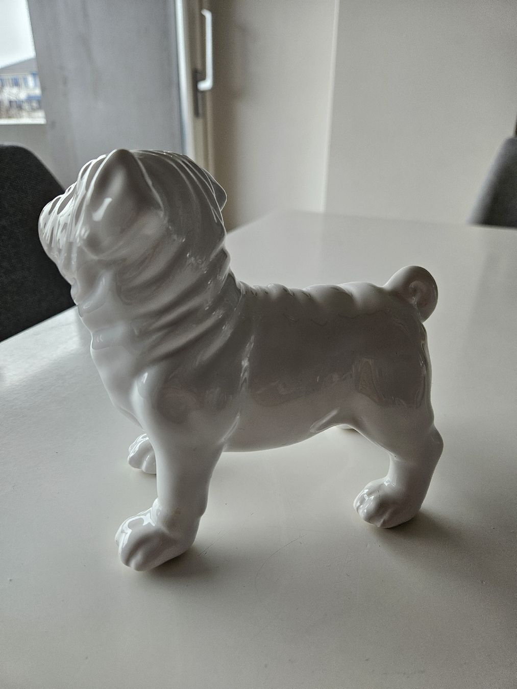Tutte le decorazioni: Süsse Mops Figur aus Keramik, weiss – Usato da Cham venduto da Fischli84 1