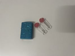 Zippo Feuerzeug Petrolblau, sehr guter Zustand