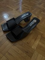 Sandales noires vernies talons transparents été 39 40 neuves