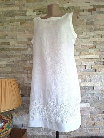 Superbe Robe LIN & Dentelle SARTORIA SARACENA – Taille L