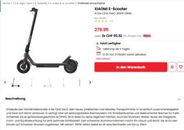 🛴 XIAOMI E-Scooter Trottinett 4 Lite 2 Gen. 300W 25KM 20KMH
