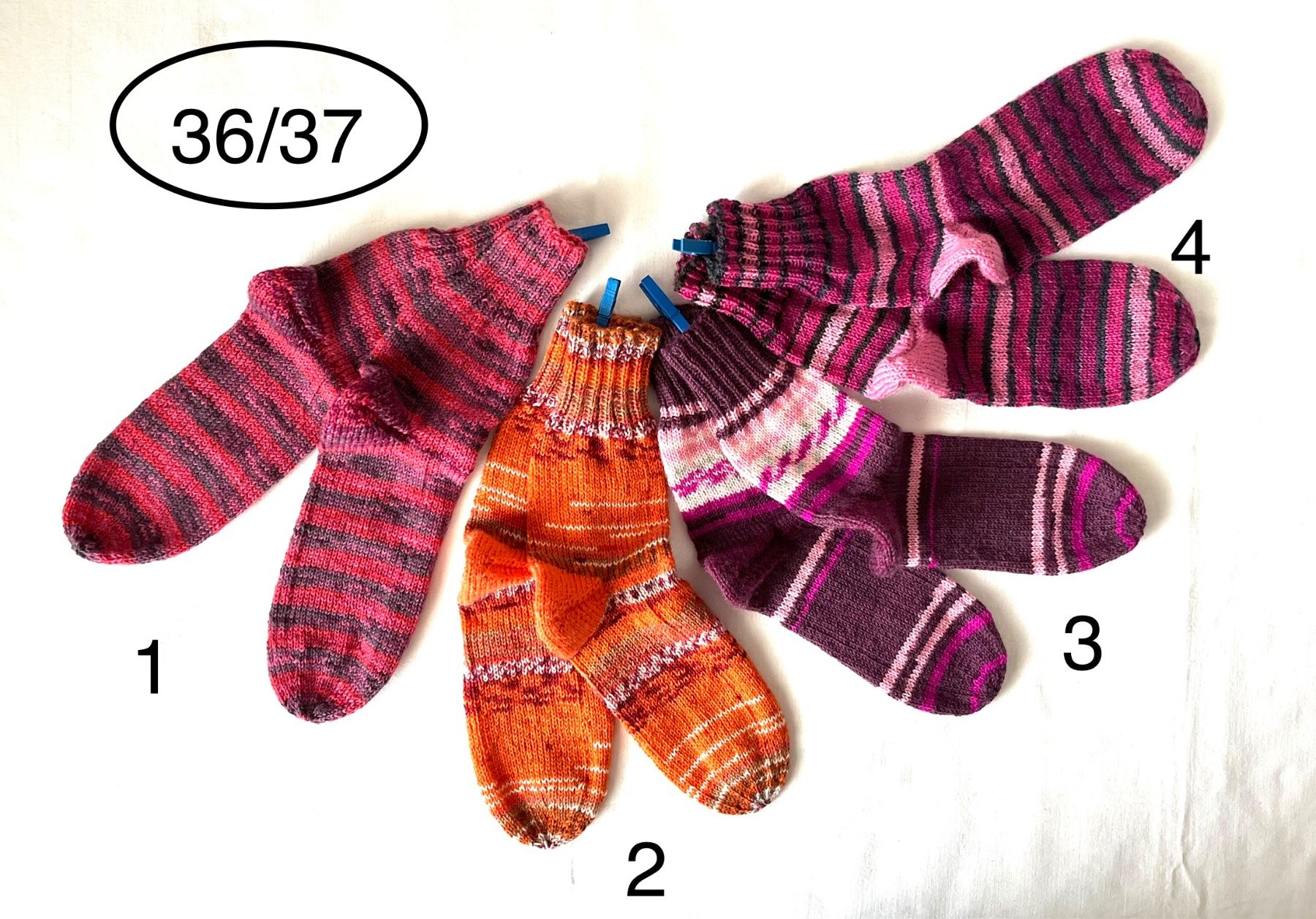 Calze: handgestrickte Wollsocken, 36/37 – Nuovo e nell'imballaggio originale da Engelburg venduto da rautibus