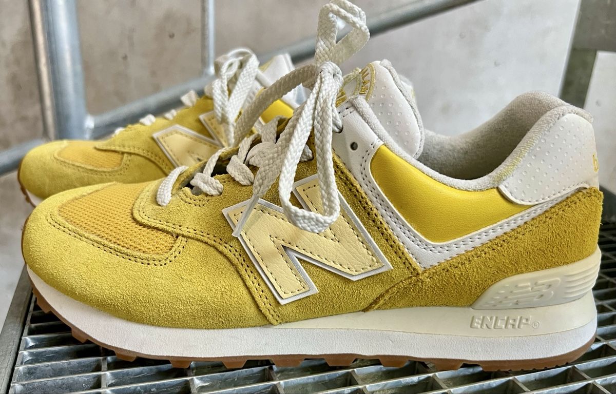 New Balance Scarpe da uomo: Neue New Balance 574 in Gelb – Nuovo (secondo la descrizione) da Regensdorf venduto da Barbara9 3