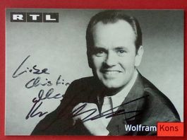 Wolfram Kons Autogramm signiert Fotopostkarte 10x15cm
