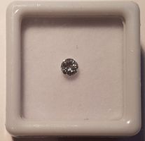 Natürlicher Diamant 0,22 ct – D / VVS1, Rundschliff