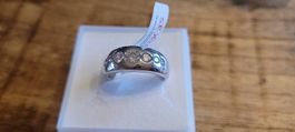 S.Oliver Damen Ring 925er Silber Zirkonia Größe 58/18,5