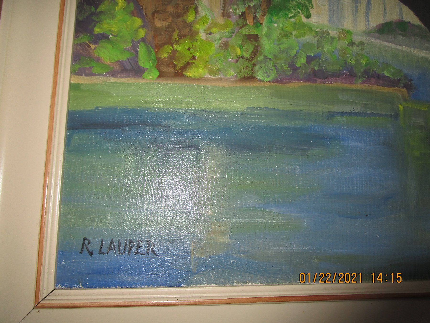 Dipinti: Tableau La Sarine par Robert Lauper – Usato da Cheyres venduto da Capitain 1